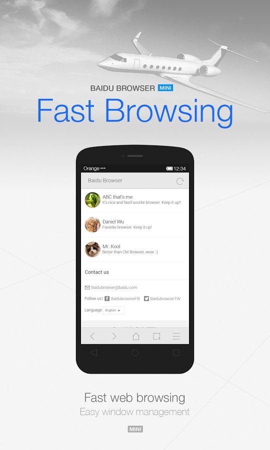 Baidu Browser Mini(Small&amp;Fast) » Apk Thing - Android Apps ...