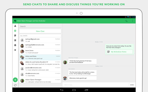 how big is the android evernote app