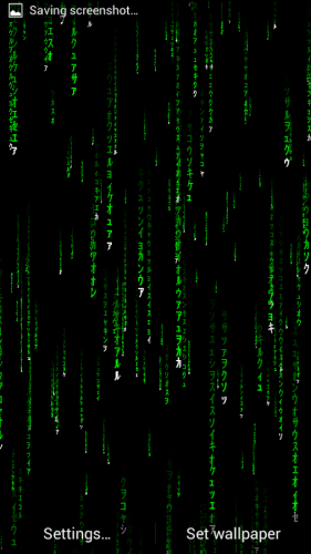 Matrix 3D Live Wallpaper