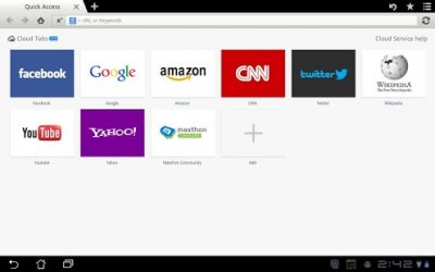 Maxthon Browser for Tablet