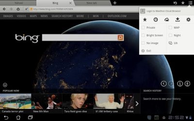 Maxthon Browser for Tablet