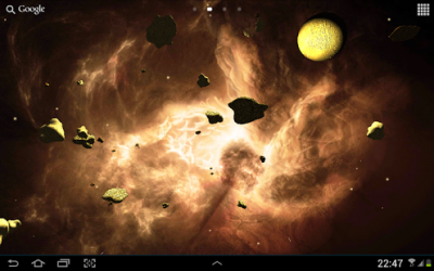 Asteroids 3D live wallpaper