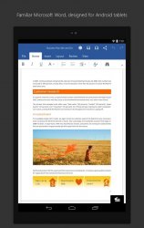 Microsoft Word for Tablet