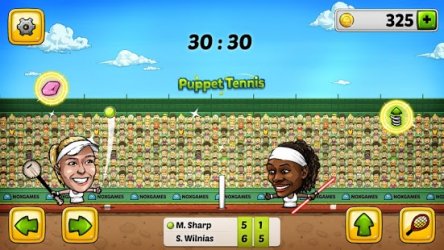 Puppet Tennis-Forehand topspin