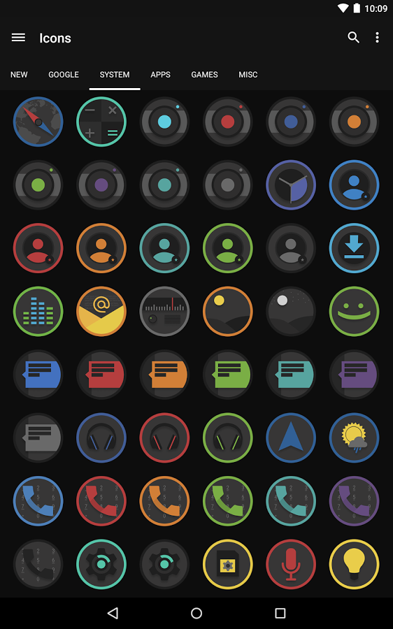 Круглые иконки для андроид. Красивые иконки на телефон андроид. Темные иконки для андроид. Наборы иконок Android. Значки на иконках андроид