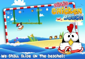 Ninja Chicken Beach