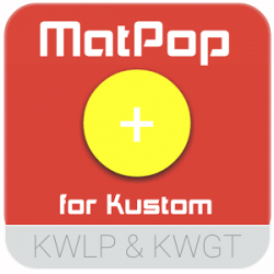 MatPop for Kustom KLWP/KWGT