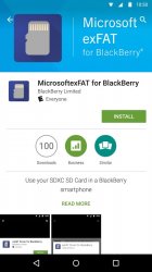MicrosoftexFAT for BlackBerry