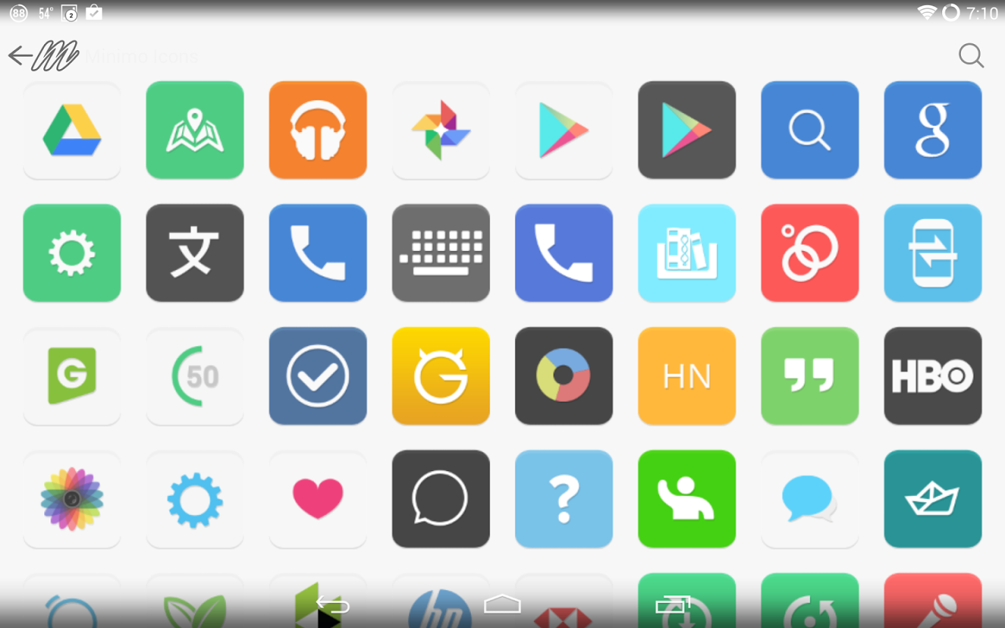 Minimo Icons 5.0 » Apk Thing - Android Apps Free Download
