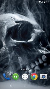 Fiery Skull Skeleton Live WP