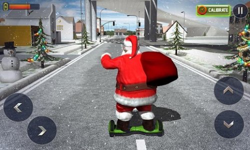 Hoverboard Rider 3D:Santa Xmas