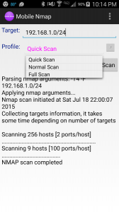 Mobile Nmap(Network Discovery)