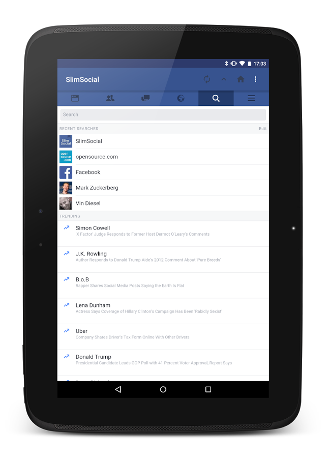 facebook download for android tablet