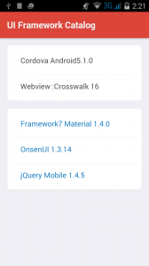 UI Framework Catalog