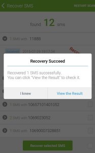 GT SMS Recovery