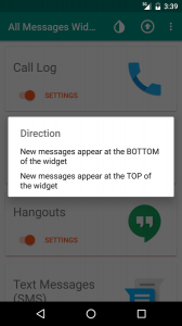 All Messages Widget