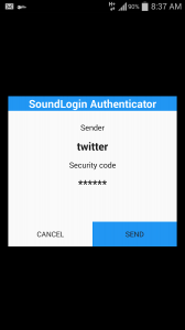 SoundLogin Authenticator
