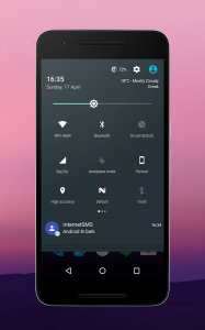 Android N Dark cm13 theme