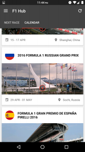 F1 Hub 16 - F1 Info & Calendar