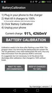 Battery Calibration