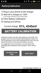 Battery Calibration