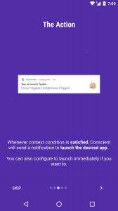 Conscient - Context Aware app