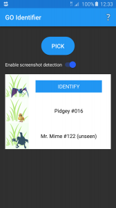 GO Identifier - For Pokémon Go