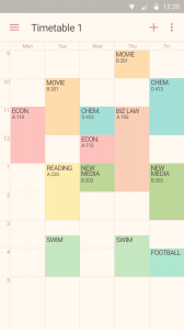 Timetable : Simple & Colorful
