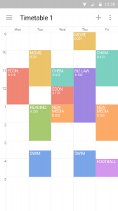 Timetable : Simple & Colorful