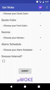 getWoke: Quote Alarm Clock