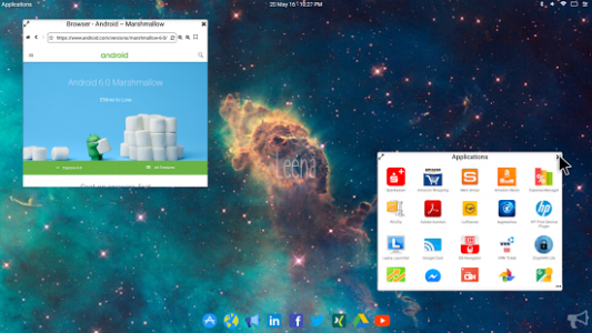 Leena Desktop UI (Multiwindow)
