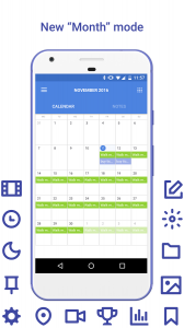 Daily: events, calendar, notes