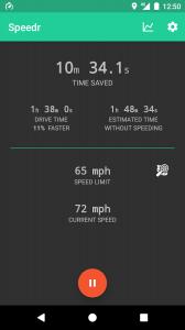Speedr - time saved speeding