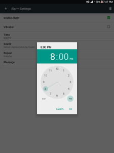 New Alarm: Clock with Holidays