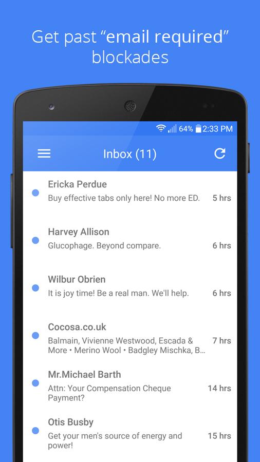 Temp Email (Temporary Email) » Apk Thing - Android Apps ...
