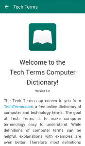 Tech Terms Computer Dictionary